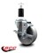 Service Caster 4'' Semi Steel Swivel 1-3/8'' Expanding Stem Caster with Brake SCC-EX20S415-SSR-TLB-138 - alternate 2
